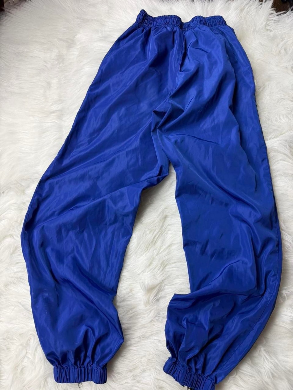 X SOLD X Royal Blue Zipper Jogger Pants - Picture 2 of 4